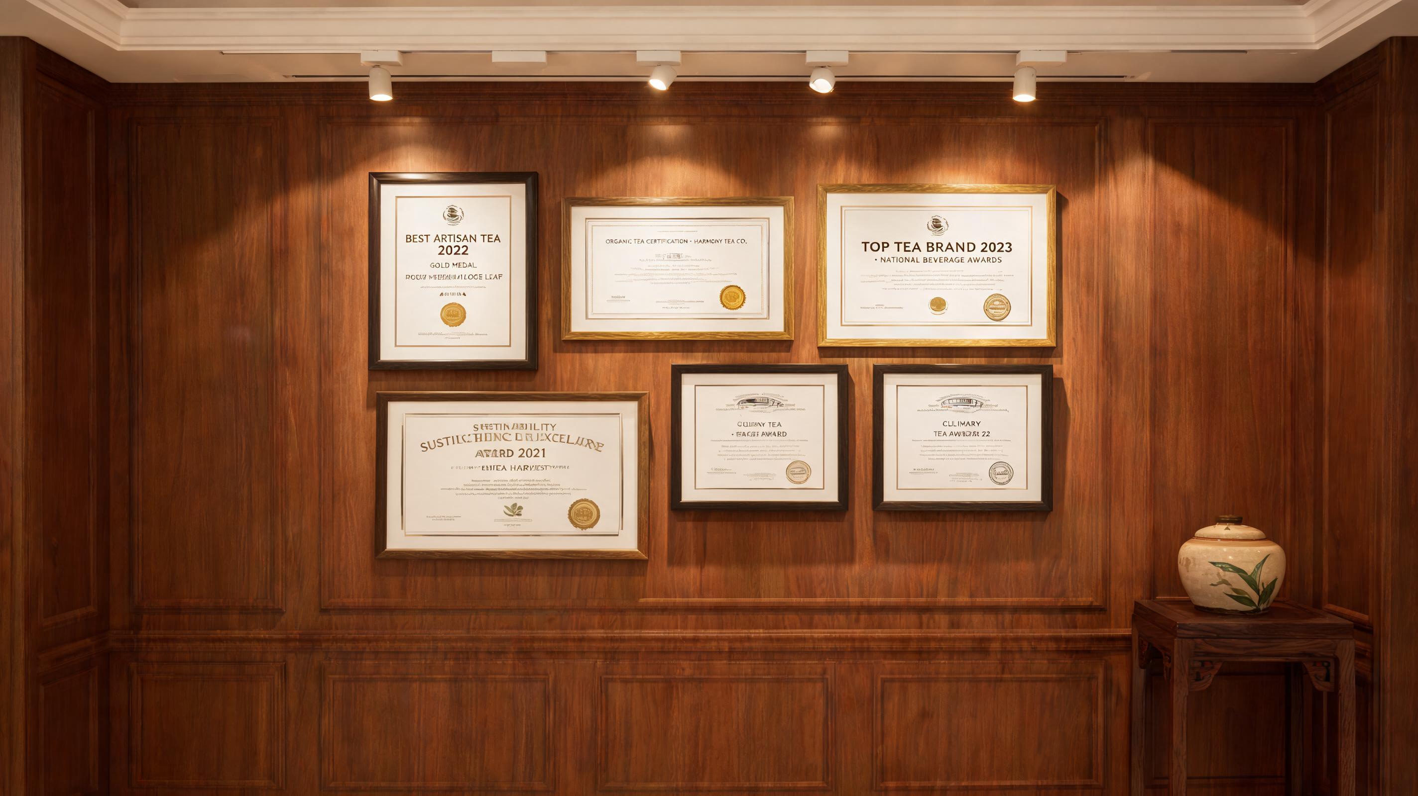 Yihuchun Tea honors and certifications gallery